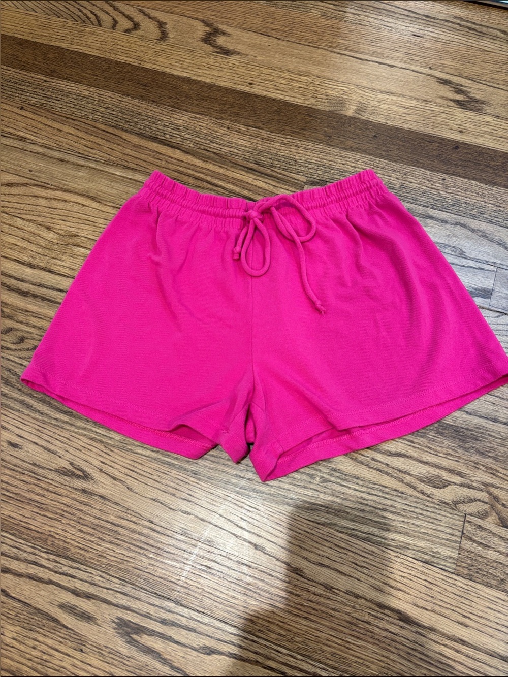 Wilfred Free Pink Drawstring Shorts, Small